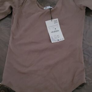 Zara bodysuit light brown